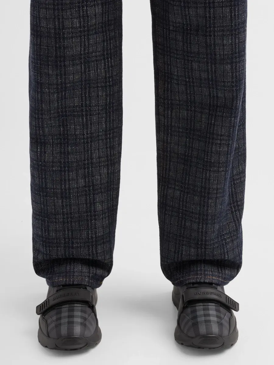 Burberry Men's Ramsey Check Low-Top Sneakers | Thumbnail 2