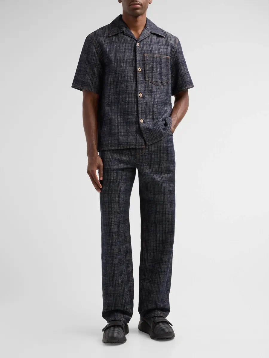 Burberry Men's Ramsey Check Low-Top Sneakers | Thumbnail 3