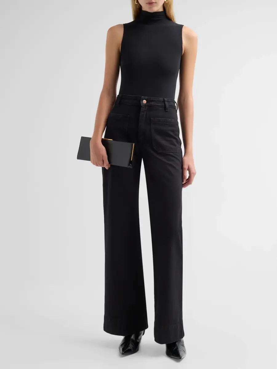 Victoria Beckham Women's Alina Patch Pocket Jeans | Thumbnail 2 Victoria Beckham Women's Alina Patch Pocket Jeans | Thumbnail 2