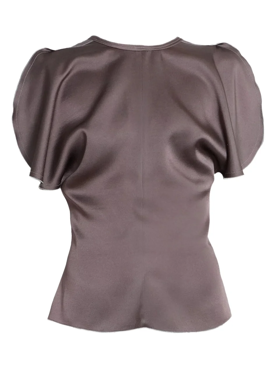Women's Satin Draped Top Women's Satin Draped Top
