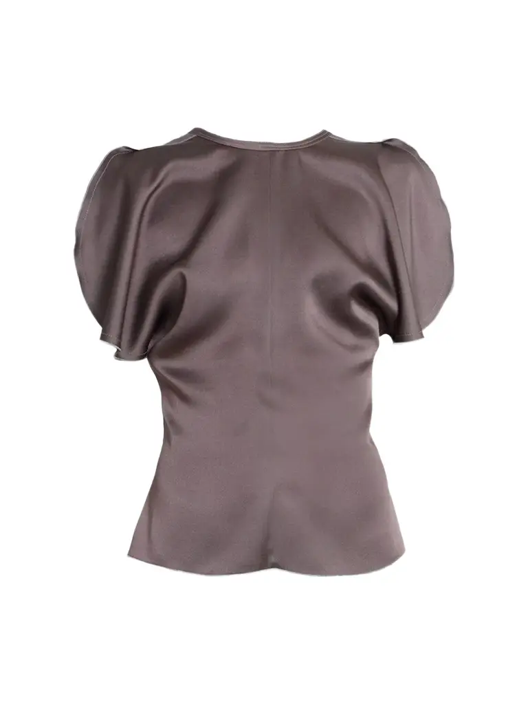 Women's Satin Draped Top Women's Satin Draped Top