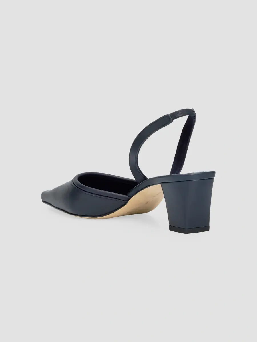Manolo Blahnik Women's Vendona 50MM Leather Block-Heel Pumps | Thumbnail 4