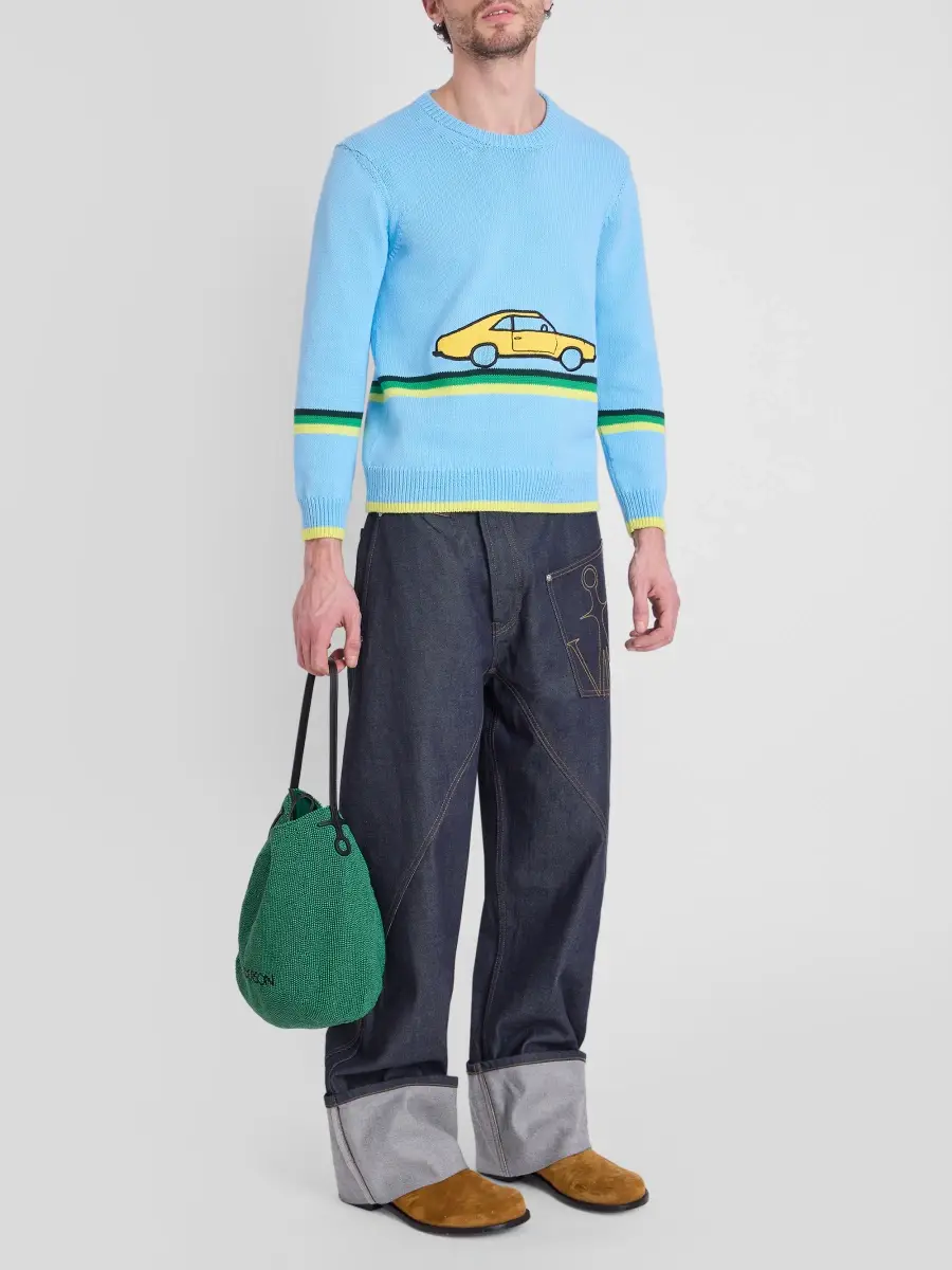 JW Anderson Men's Beaded Small Bulb Bag | Thumbnail 2 JW Anderson Men's Beaded Small Bulb Bag | Thumbnail 2