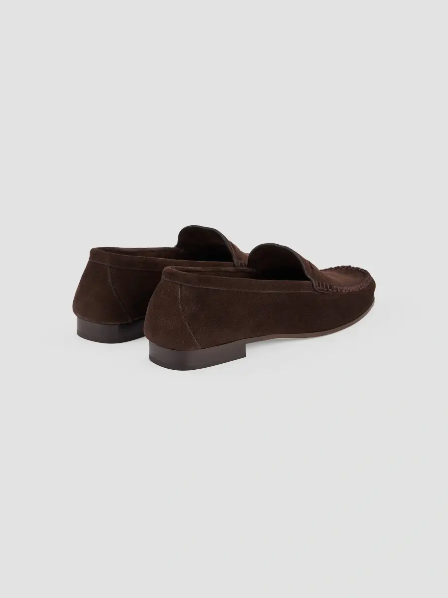 Malone Souliers Women's Knightsbridge Suede Penny Loafers | Thumbnail 3 Malone Souliers Women's Knightsbridge Suede Penny Loafers | Thumbnail 3