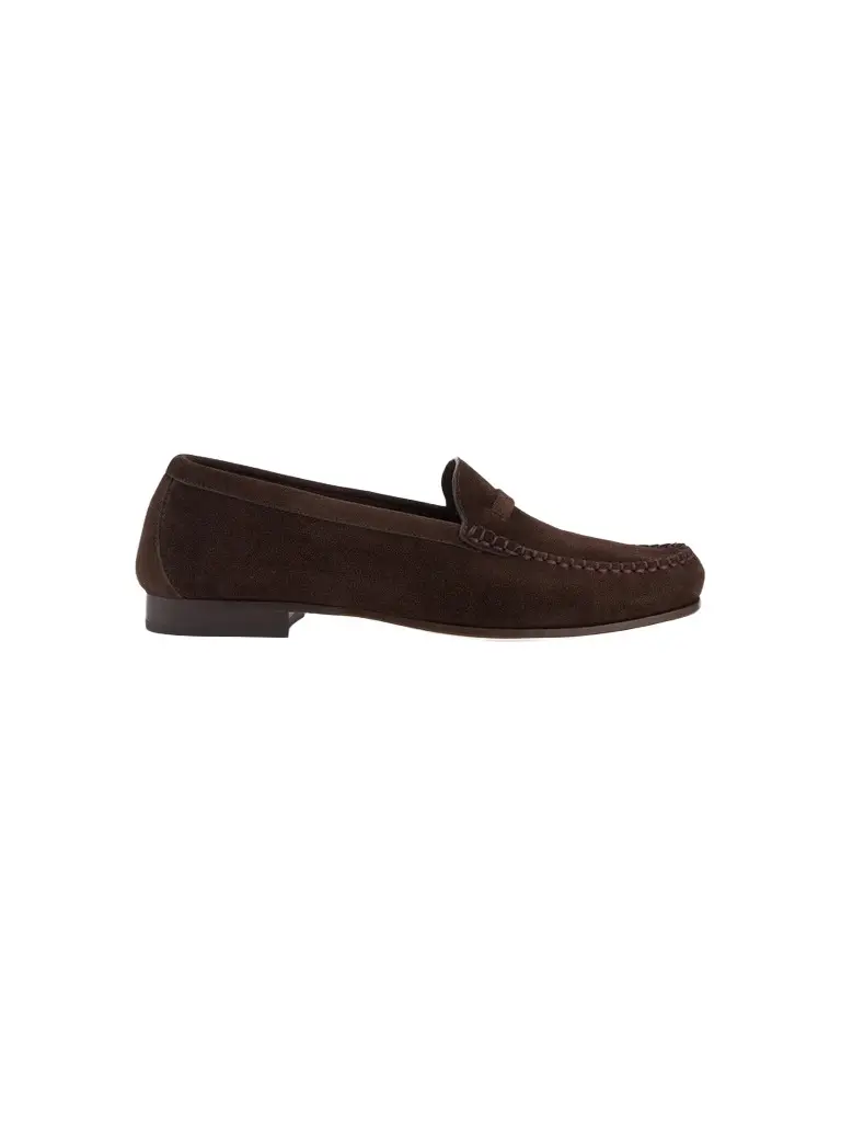 Malone Souliers Women's Knightsbridge Suede Penny Loafers