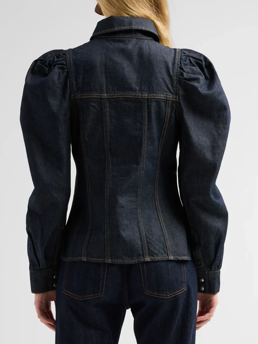 Ganni Women's Slub Denim Shirt | Thumbnail 3 Ganni Women's Slub Denim Shirt | Thumbnail 3