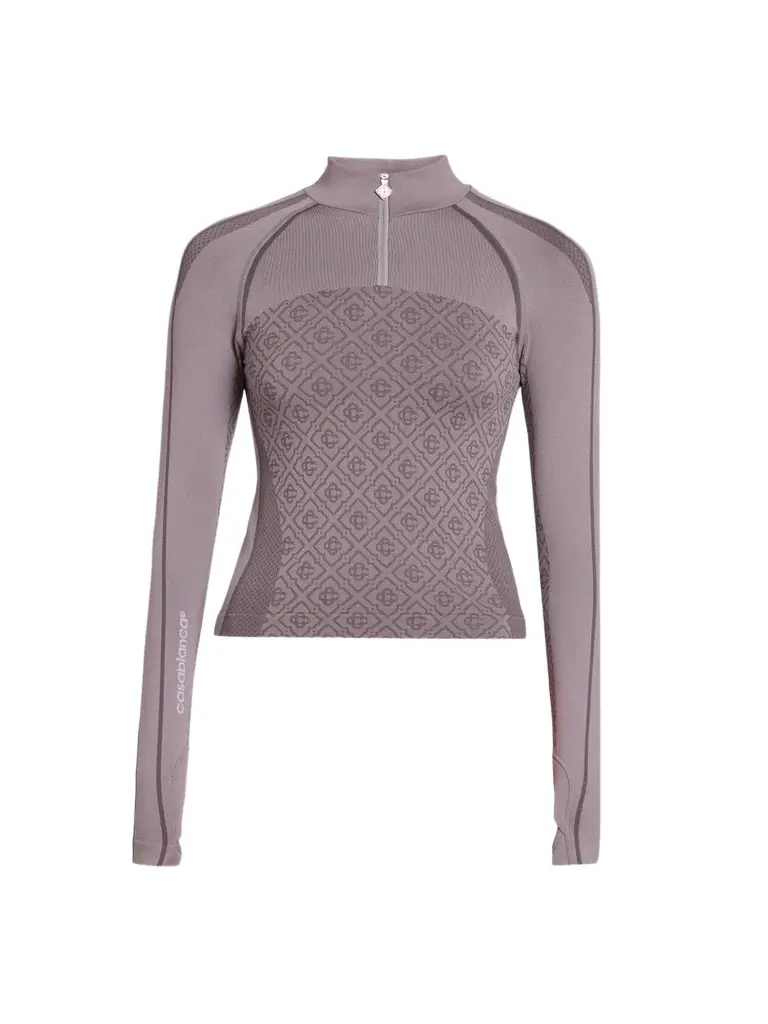 Women's Seamless Monogram Zip Top Women's Seamless Monogram Zip Top