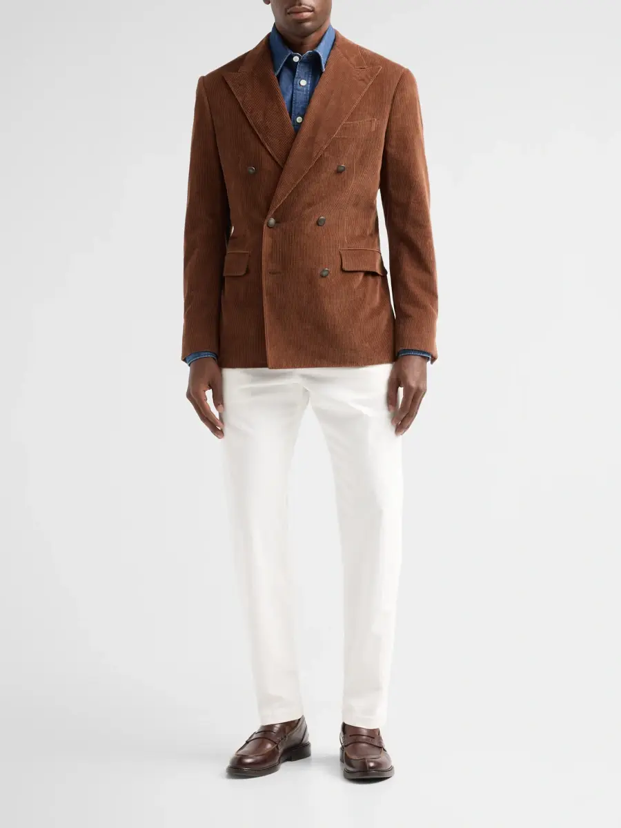 Canali Men's Stonewashed Denim Relaxed Shirt | Thumbnail 2 Canali Men's Stonewashed Denim Relaxed Shirt | Thumbnail 2