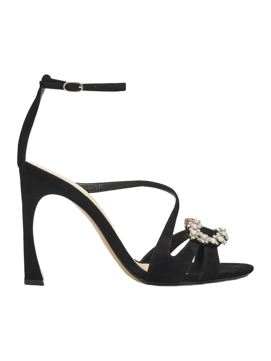 Women's Nola 100MM Crystal-Embellished Suede Sandals