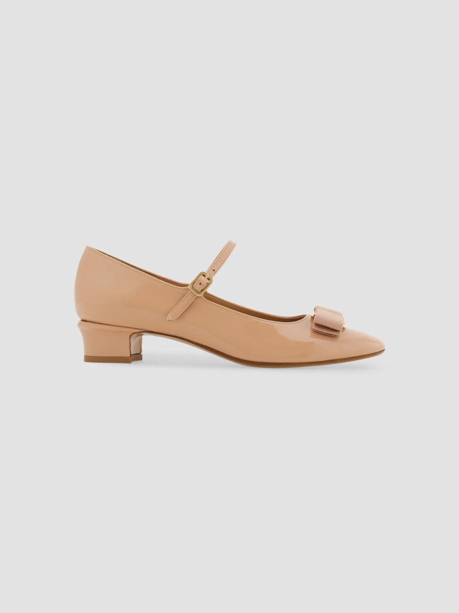 Women's Vally Bow 30MM Patent Leather Mary Janes Women's Vally Bow 30MM Patent Leather Mary Janes