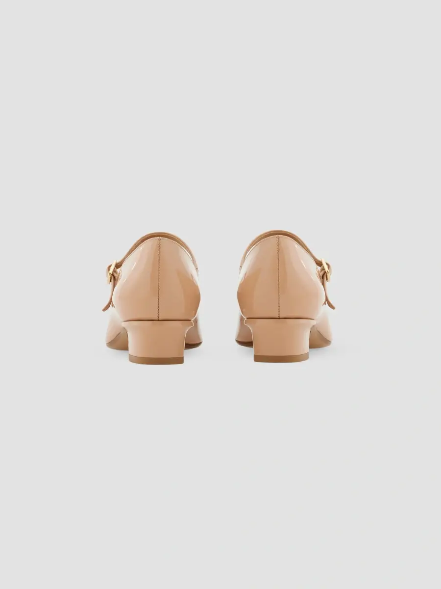 Ferragamo Women's Vally Bow 30MM Patent Leather Mary Janes | Thumbnail 4 Ferragamo Women's Vally Bow 30MM Patent Leather Mary Janes | Thumbnail 4