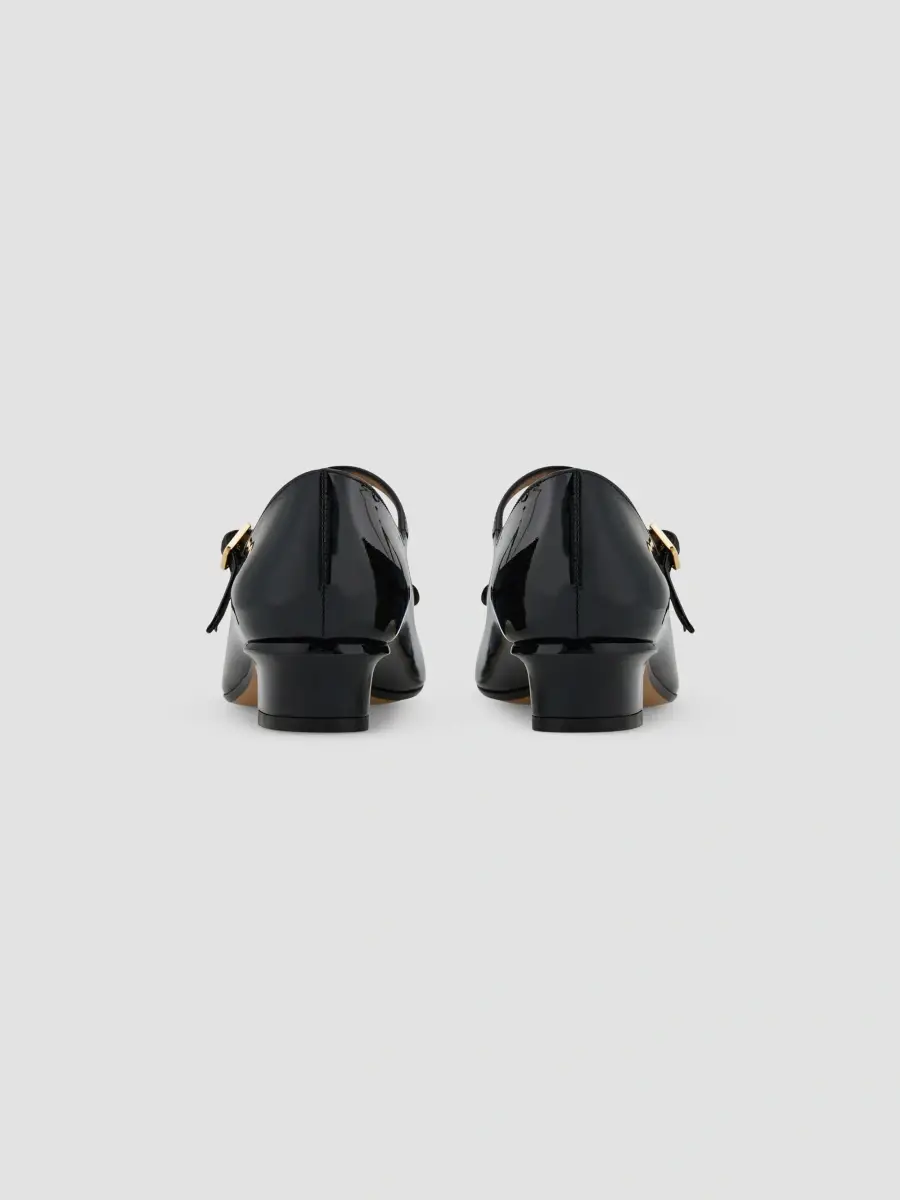 Ferragamo Women's Vally Bow 30MM Patent Leather Mary Janes | Thumbnail 4 Ferragamo Women's Vally Bow 30MM Patent Leather Mary Janes | Thumbnail 4