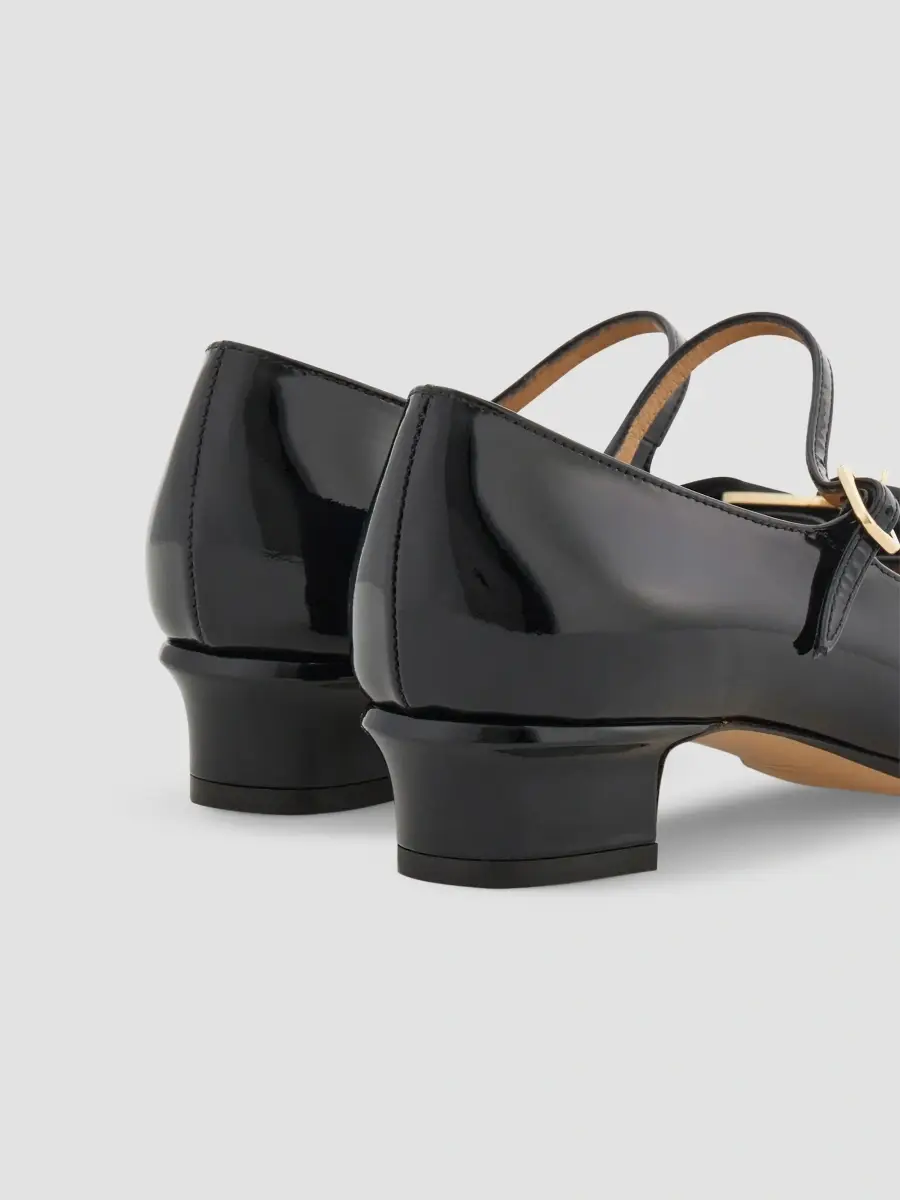 Ferragamo Women's Vally Bow 30MM Patent Leather Mary Janes | Thumbnail 6 Ferragamo Women's Vally Bow 30MM Patent Leather Mary Janes | Thumbnail 6