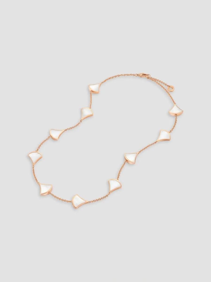 BVLGARI Women's Divas' Dream 18K Rose Gold & Mother-Of-Pearl Necklace | Thumbnail 3