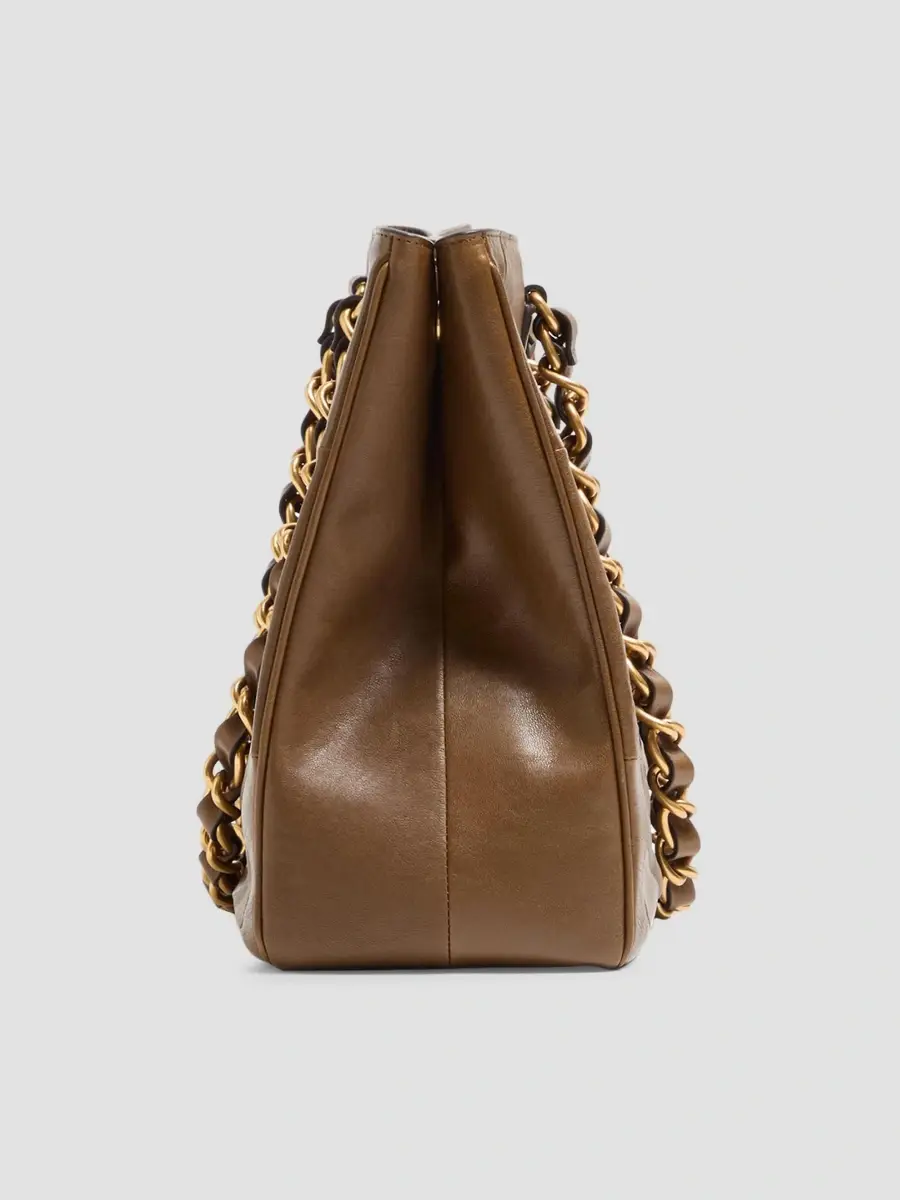 Valentino Women's Laseine Shopping Bag in Nappa Leather with a Chevron Pattern | Thumbnail 5 Valentino Women's Laseine Shopping Bag in Nappa Leather with a Chevron Pattern | Thumbnail 5