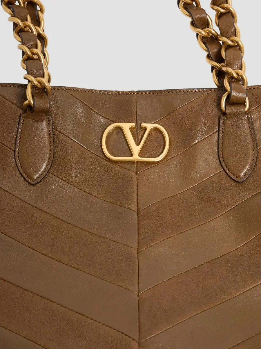 Valentino Women's Laseine Shopping Bag in Nappa Leather with a Chevron Pattern | Thumbnail 8 Valentino Women's Laseine Shopping Bag in Nappa Leather with a Chevron Pattern | Thumbnail 8