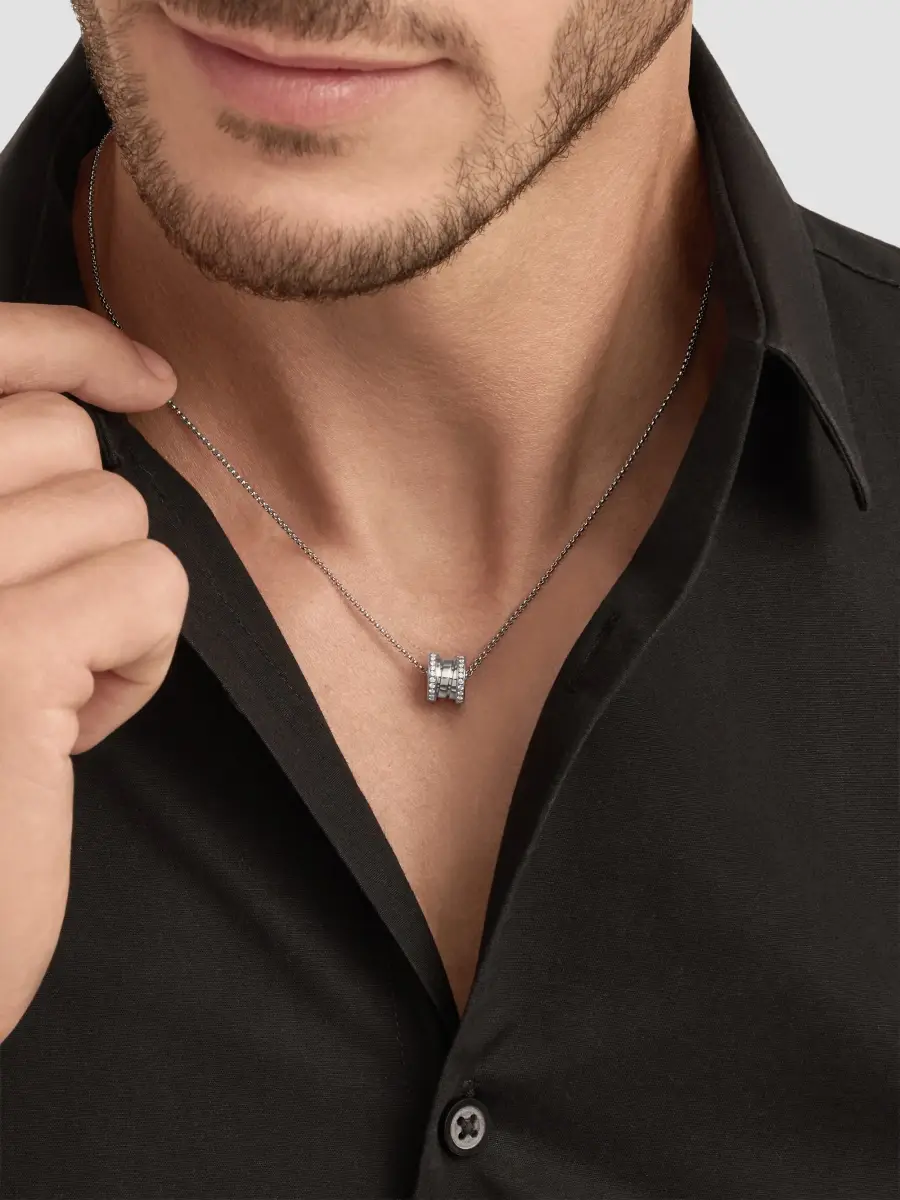 BVLGARI Women's B. zero1 18K White Gold & 0.25 TCW Diamond Necklace | Thumbnail 2