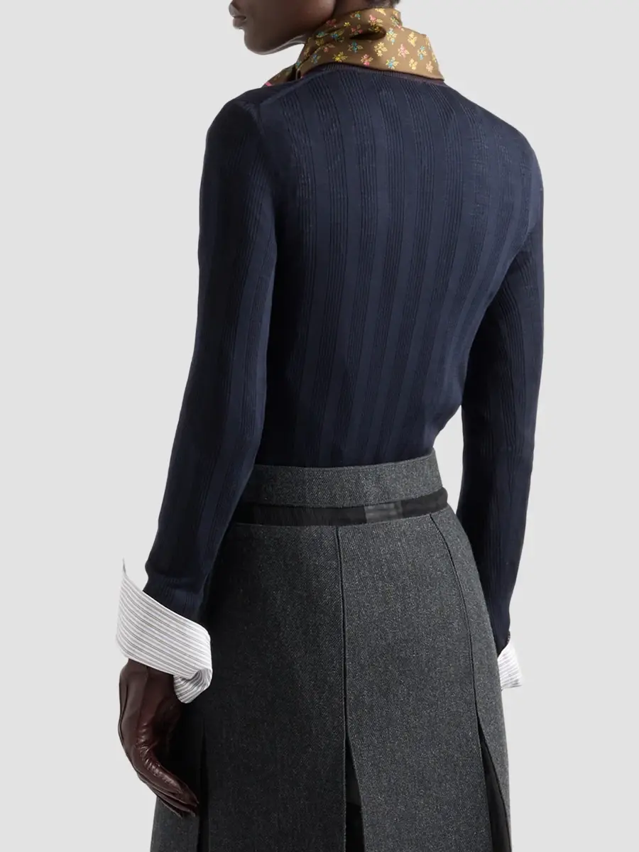 Prada Women's Wool Crew-Neck Sweater | Thumbnail 4 Prada Women's Wool Crew-Neck Sweater | Thumbnail 4