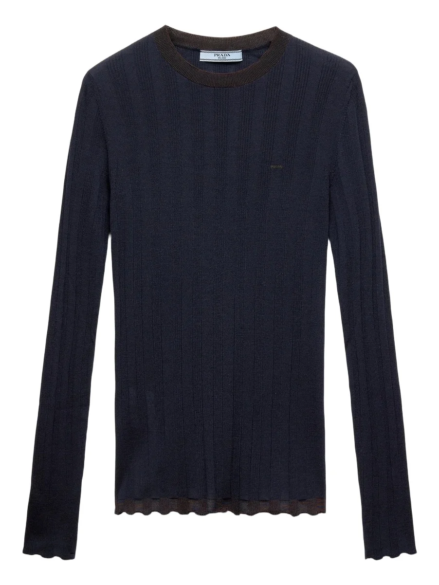 Prada Women's Wool Crew-Neck Sweater