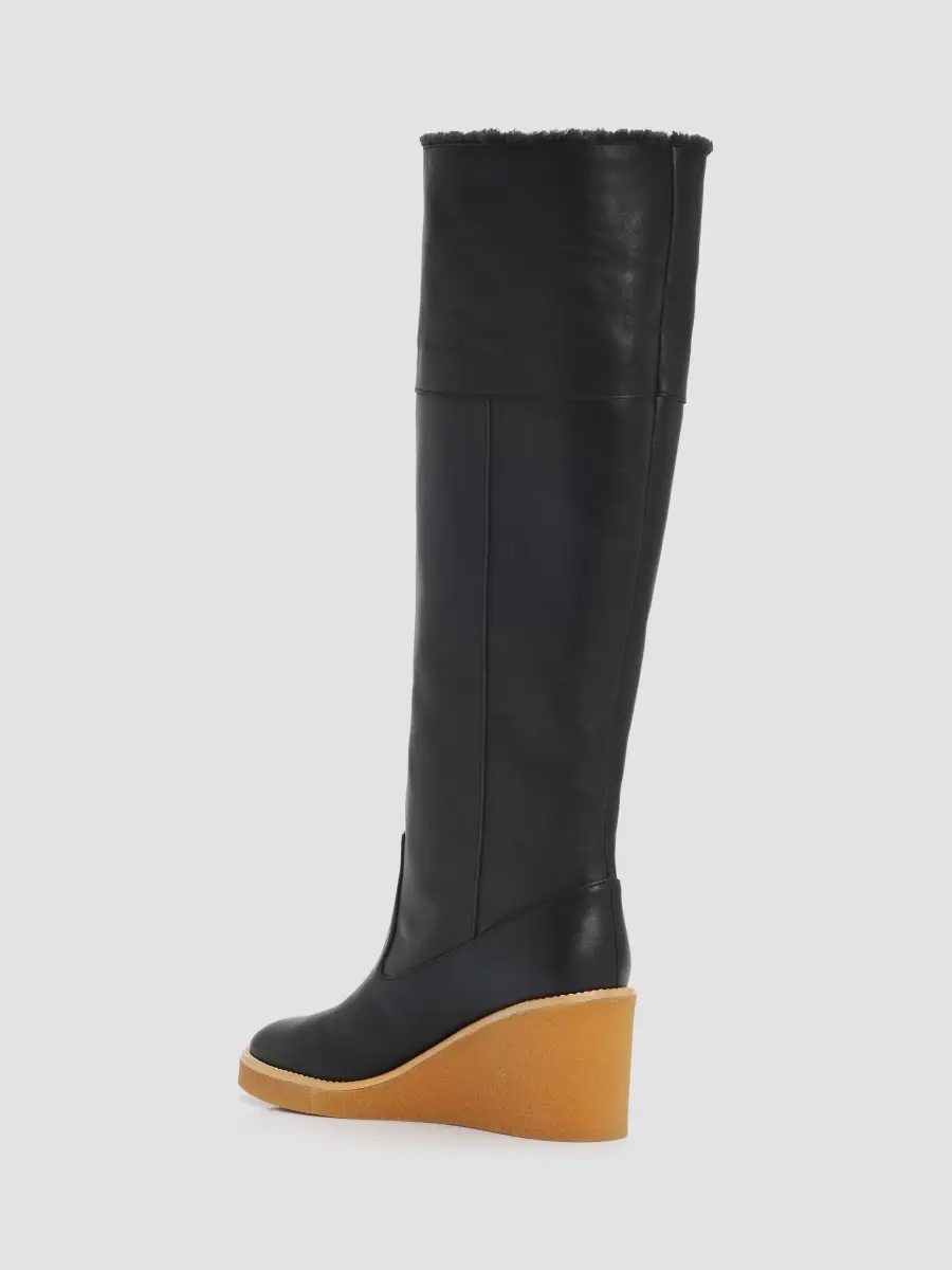 Odissì Women's Alma Shearling-Lined Leather Boots | Thumbnail 2 Odissì Women's Alma Shearling-Lined Leather Boots | Thumbnail 2
