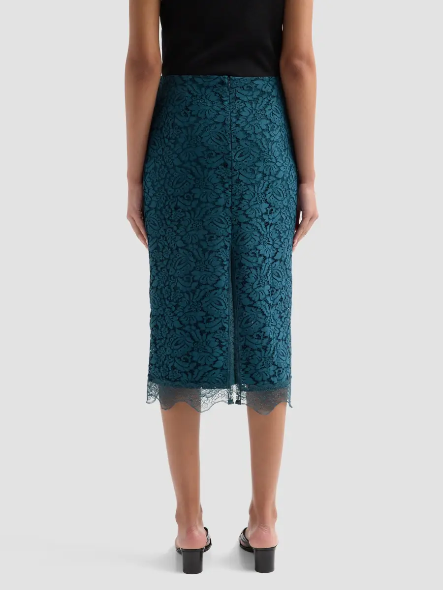 Chiara Boni La Petite Robe Women's Lace Pencil Midi Skirt | Thumbnail 3 Chiara Boni La Petite Robe Women's Lace Pencil Midi Skirt | Thumbnail 3