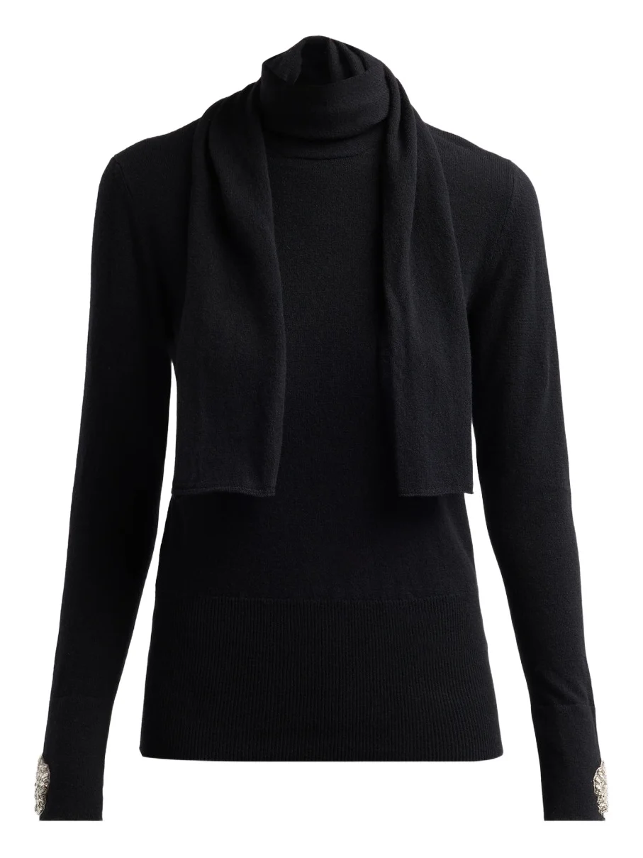 Women's Reum Scarf Turtleneck Sweater