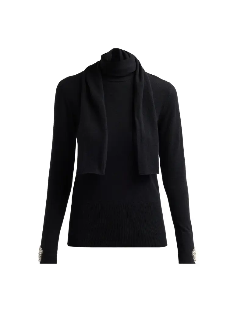 Women's Reum Scarf Turtleneck Sweater Women's Reum Scarf Turtleneck Sweater