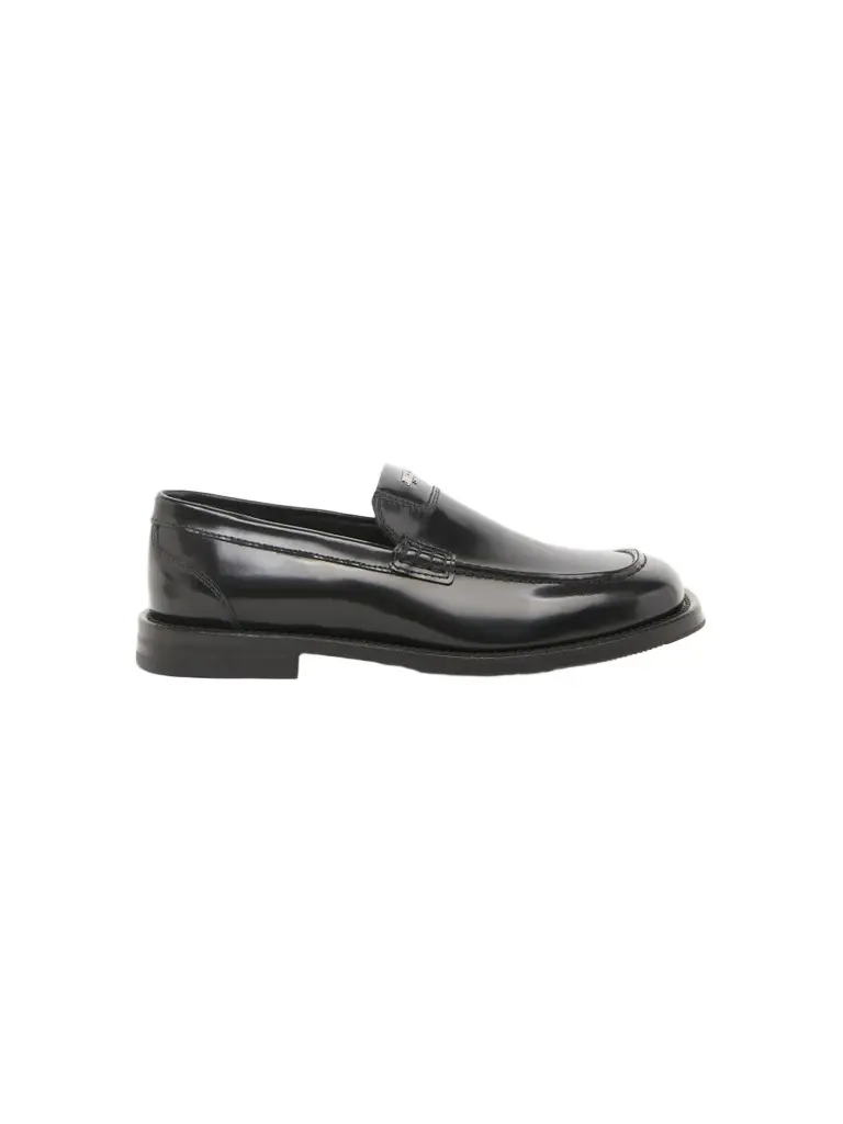 Men's Logo Leather Loafers