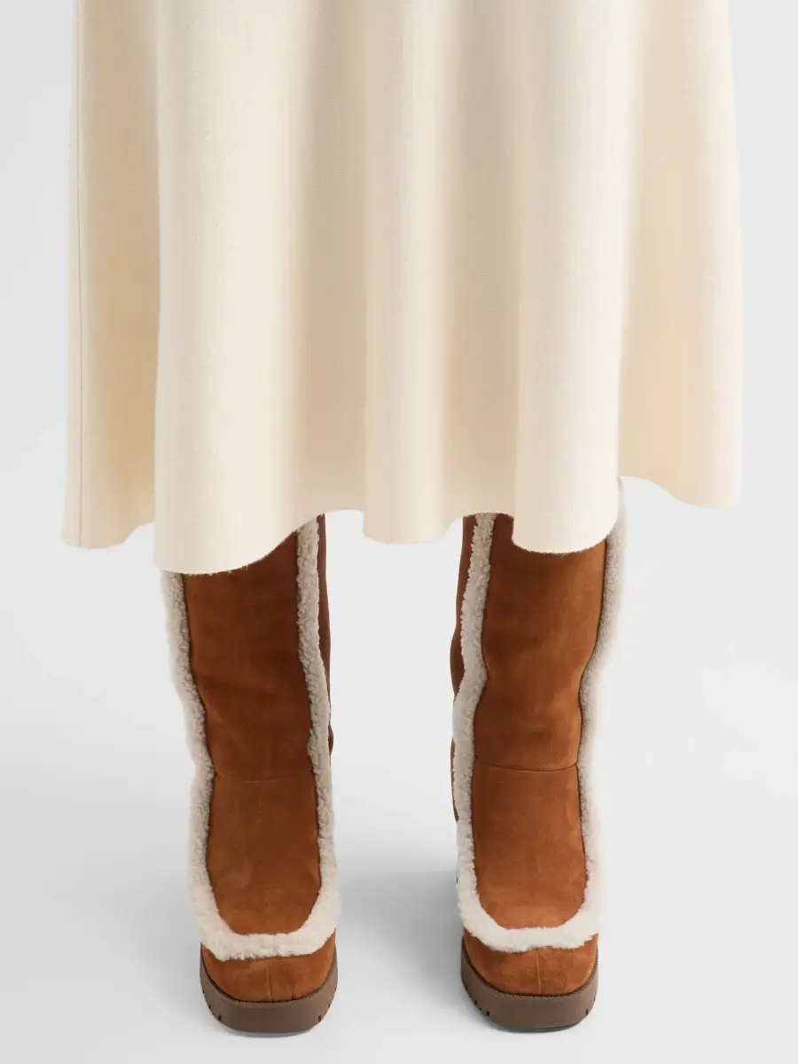 Pollini Women's Suede & Shearling Ankle Boots | Thumbnail 2 Pollini Women's Suede & Shearling Ankle Boots | Thumbnail 2