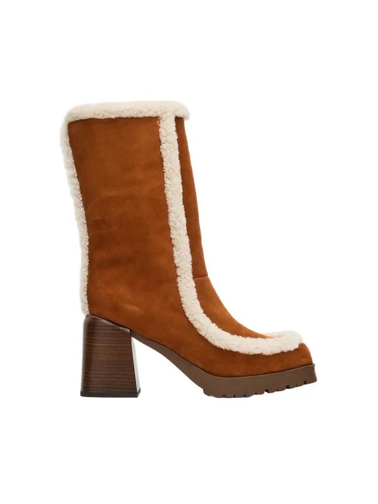 Pollini Women's Suede & Shearling Ankle Boots