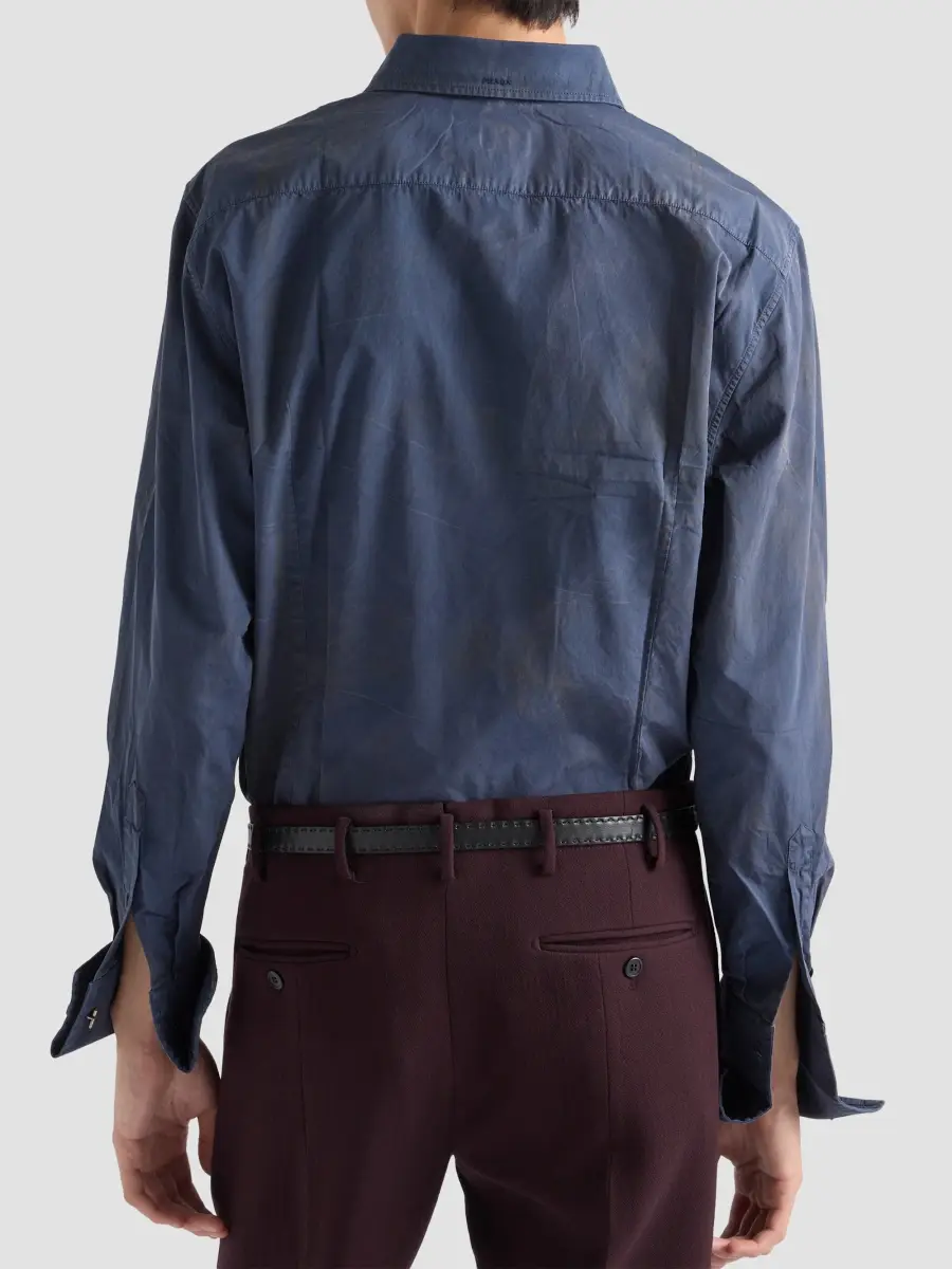 Prada Men's Cotton Shirt | Thumbnail 3 Prada Men's Cotton Shirt | Thumbnail 3
