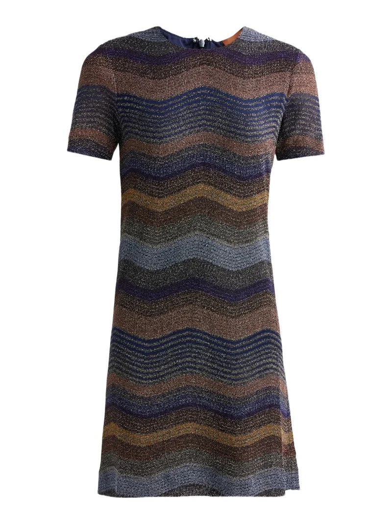 Missoni Women's Wave Motif Short-Sleeve Mini Dress