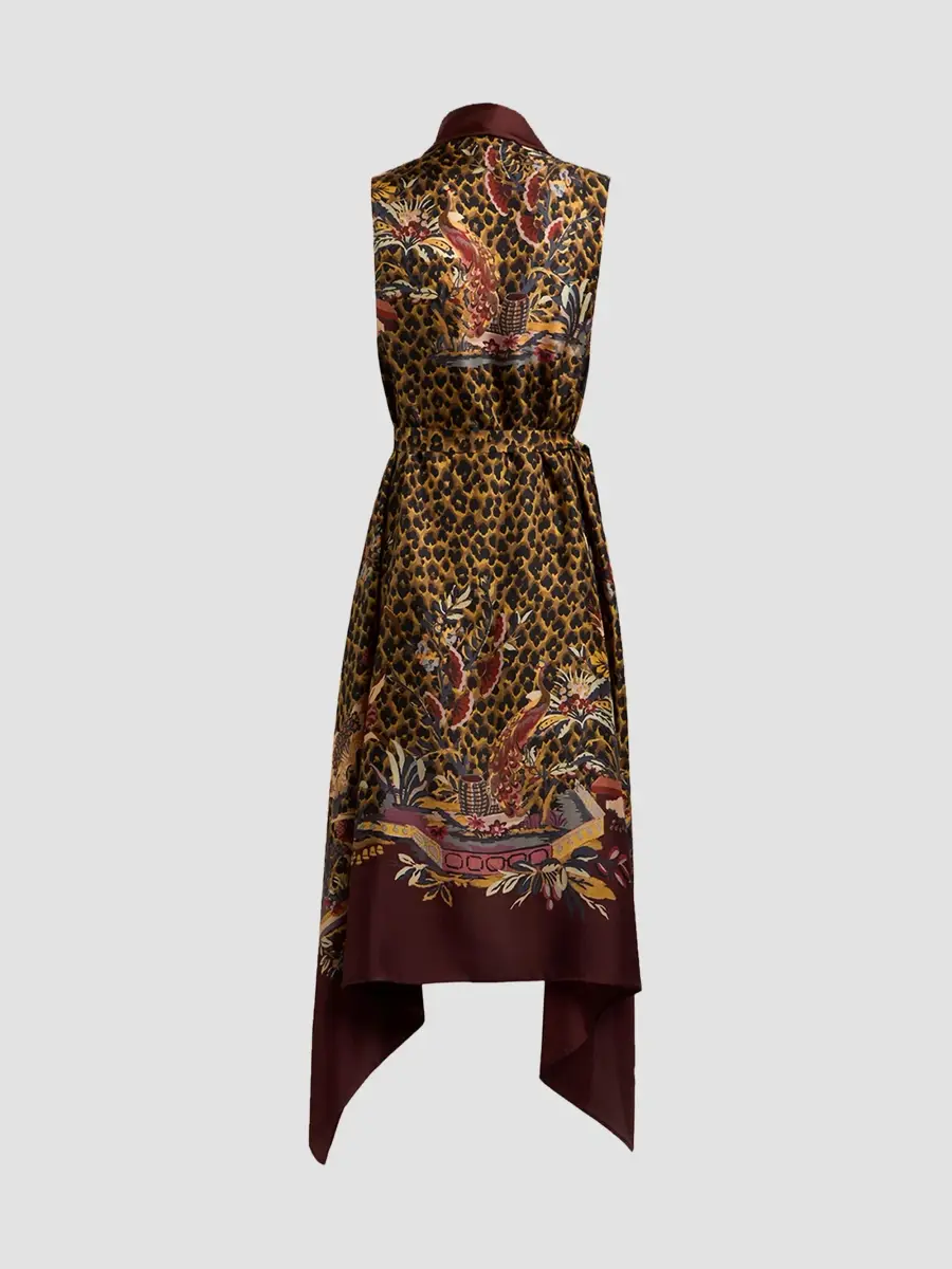 Etro Women's Leopard-Print Silk Foulard Vest | Thumbnail 2 Etro Women's Leopard-Print Silk Foulard Vest | Thumbnail 2