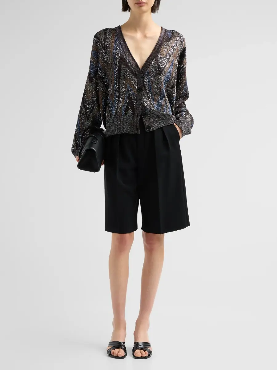Missoni Women's Metallic Knit Oversized Cardigan | Thumbnail 2 Missoni Women's Metallic Knit Oversized Cardigan | Thumbnail 2