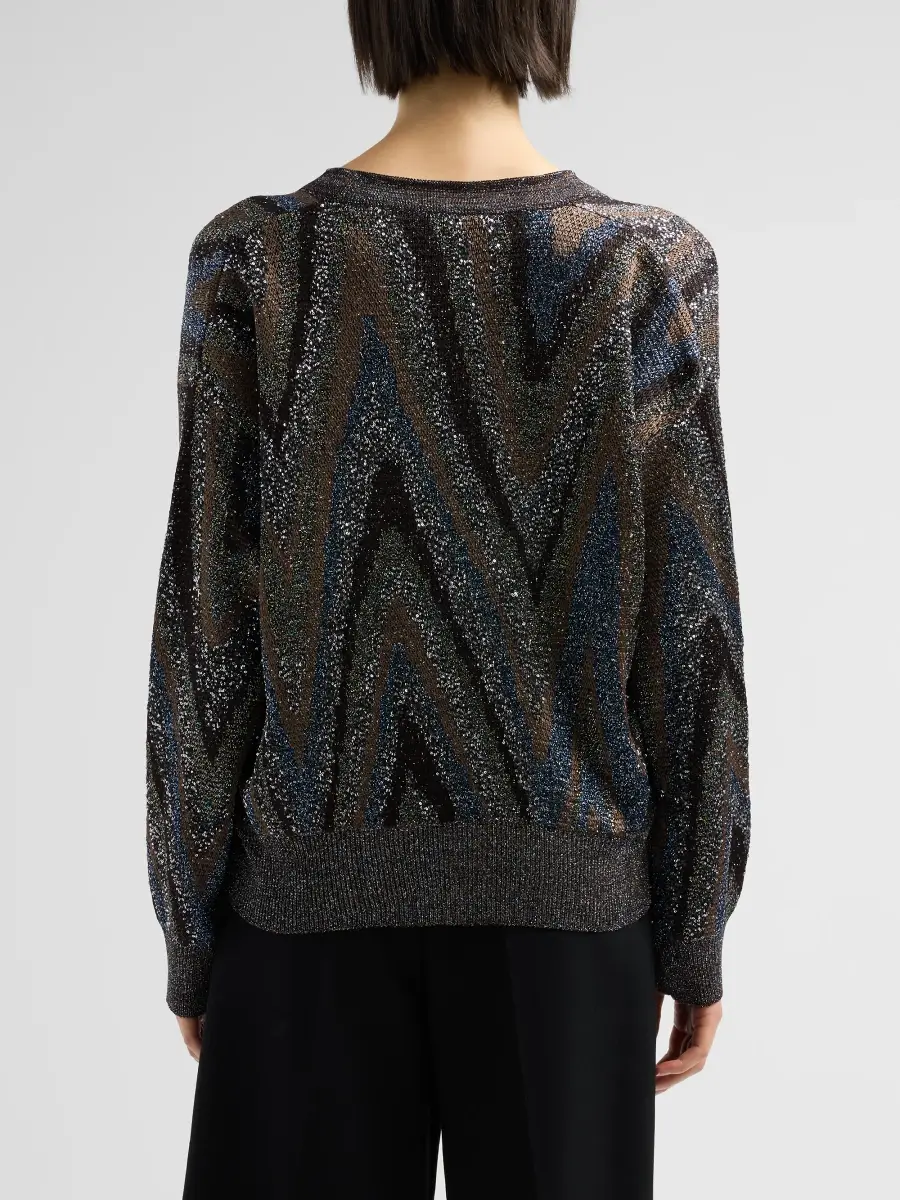Missoni Women's Metallic Knit Oversized Cardigan | Thumbnail 3 Missoni Women's Metallic Knit Oversized Cardigan | Thumbnail 3