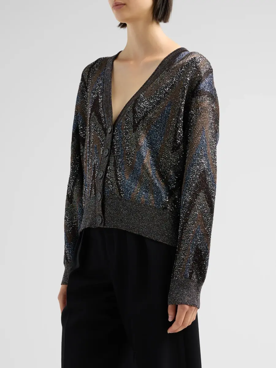Missoni Women's Metallic Knit Oversized Cardigan | Thumbnail 4 Missoni Women's Metallic Knit Oversized Cardigan | Thumbnail 4