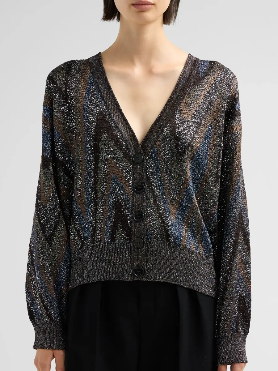 Missoni Women's Metallic Knit Oversized Cardigan | Thumbnail 5 Missoni Women's Metallic Knit Oversized Cardigan | Thumbnail 5