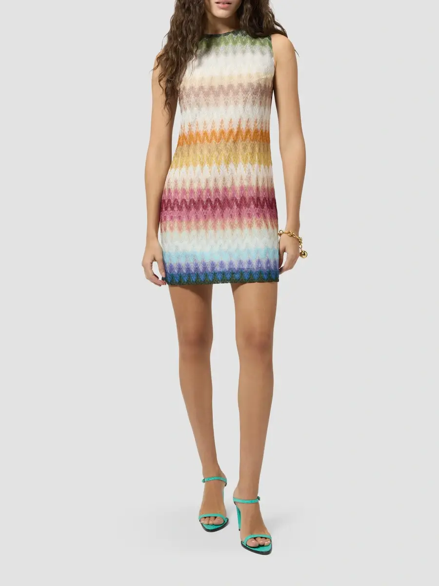Missoni Women's Chevron Stripe Shift Mini Dress | Thumbnail 2 Missoni Women's Chevron Stripe Shift Mini Dress | Thumbnail 2