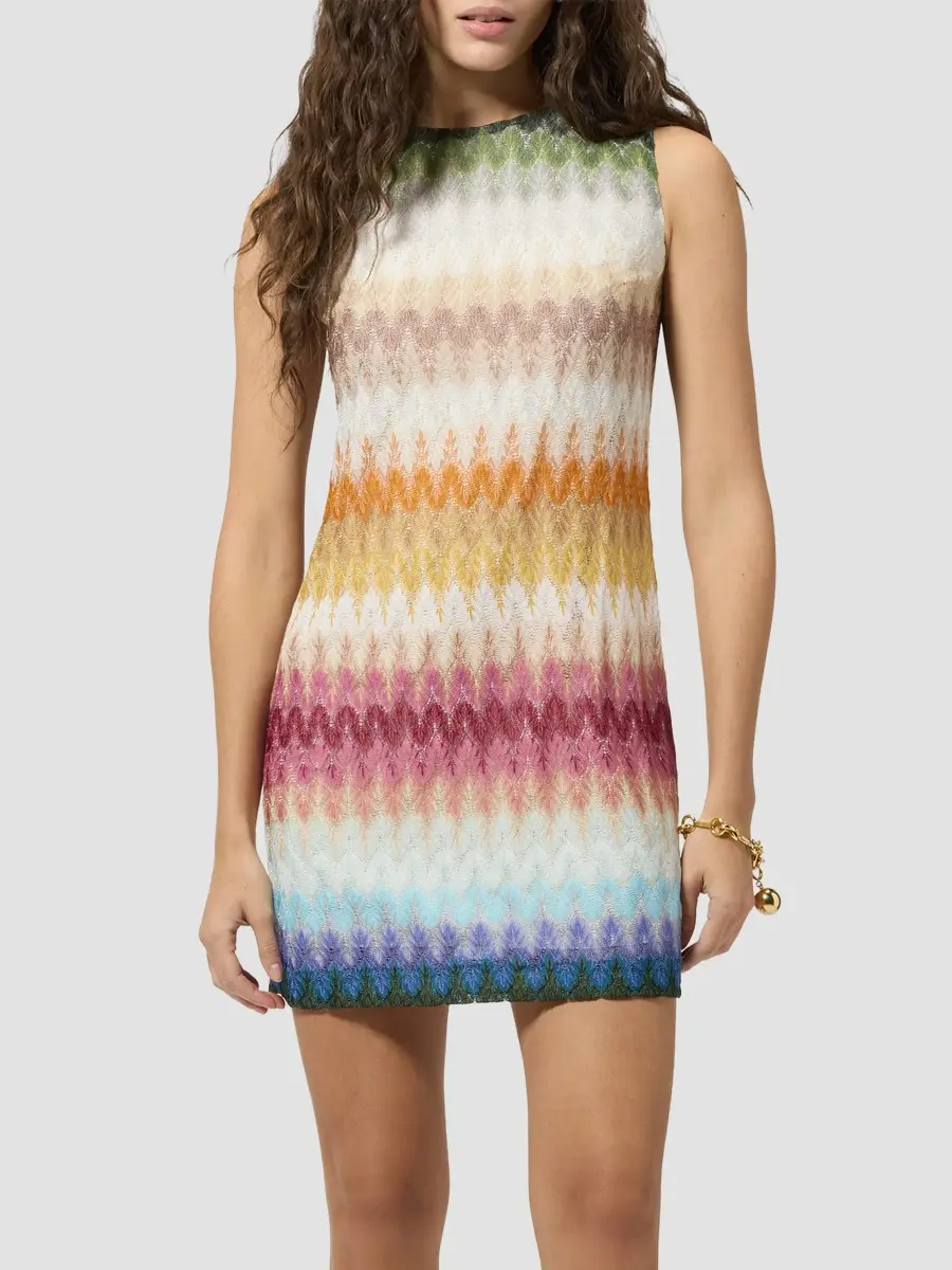 Missoni Women's Chevron Stripe Shift Mini Dress | Thumbnail 4 Missoni Women's Chevron Stripe Shift Mini Dress | Thumbnail 4