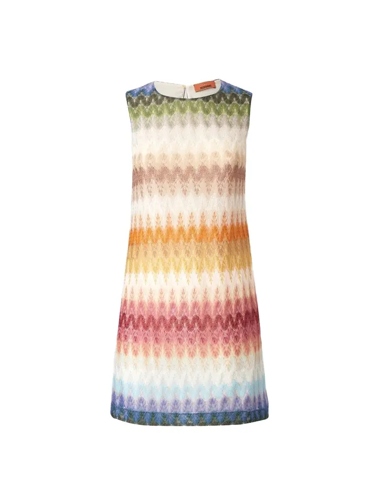 Missoni Women's Chevron Stripe Shift Mini Dress