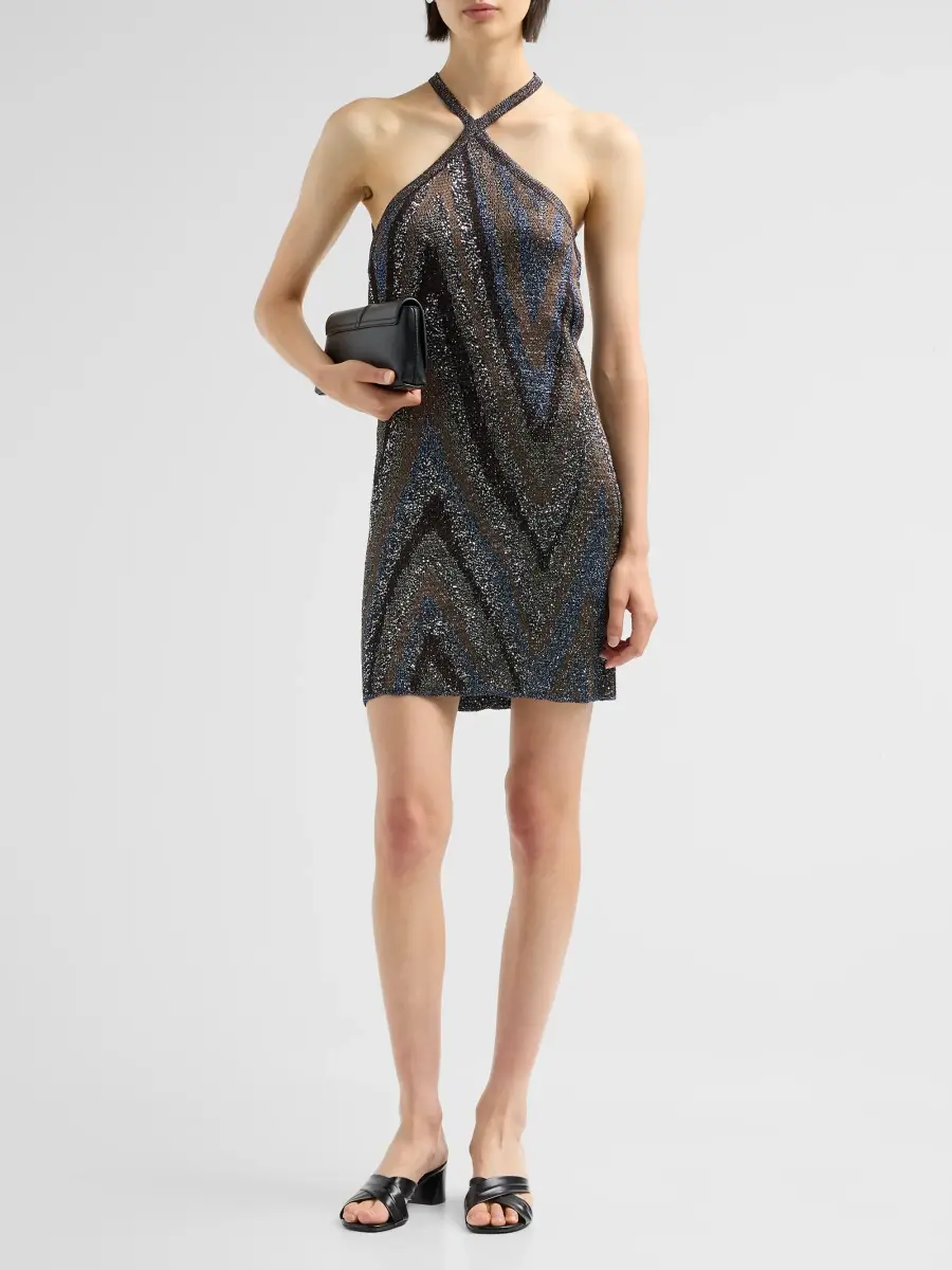 Missoni Women's Zigzag Halterneck Mini Dress | Thumbnail 2 Missoni Women's Zigzag Halterneck Mini Dress | Thumbnail 2