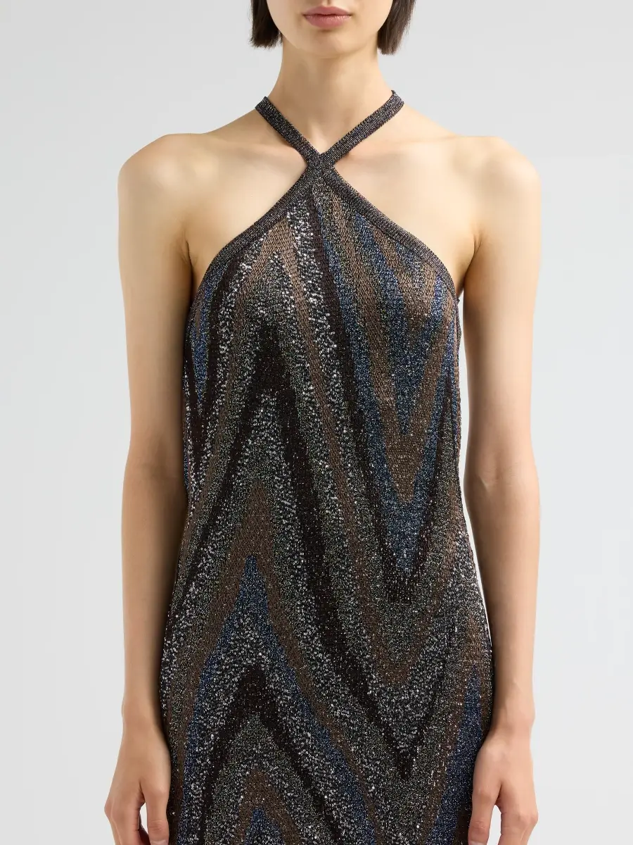 Missoni Women's Zigzag Halterneck Mini Dress | Thumbnail 5 Missoni Women's Zigzag Halterneck Mini Dress | Thumbnail 5