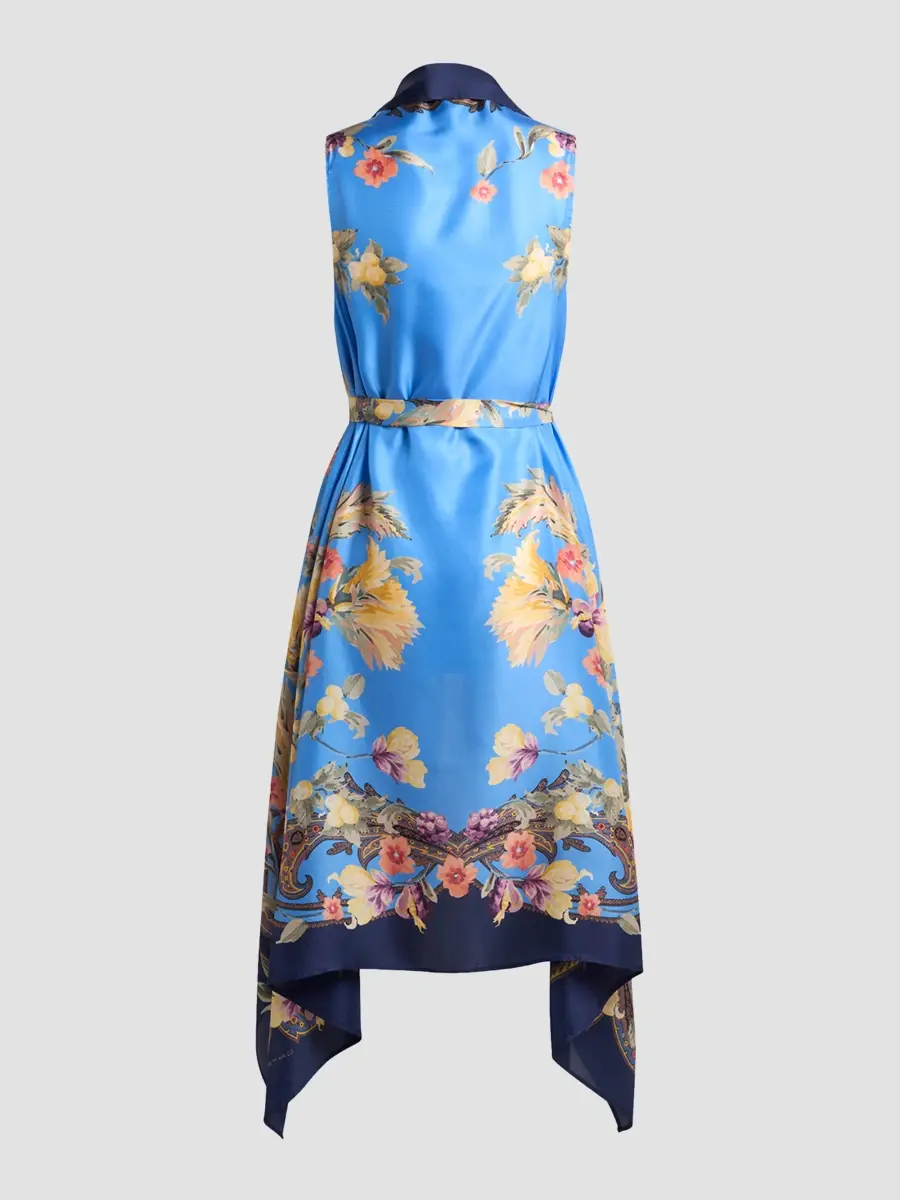 Etro Women's Floral Silk Foulard Vest | Thumbnail 2 Etro Women's Floral Silk Foulard Vest | Thumbnail 2