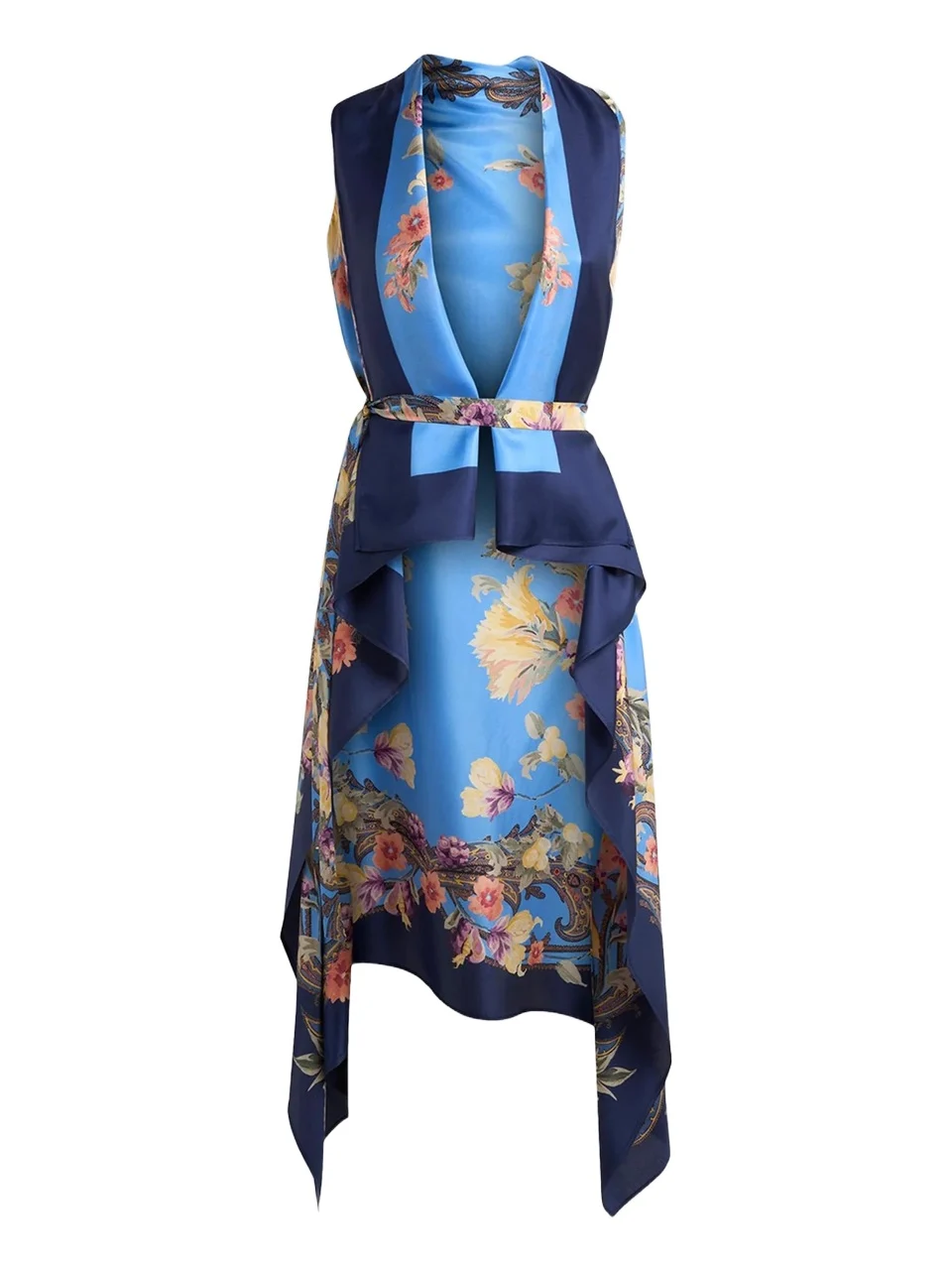 Etro Women's Floral Silk Foulard Vest