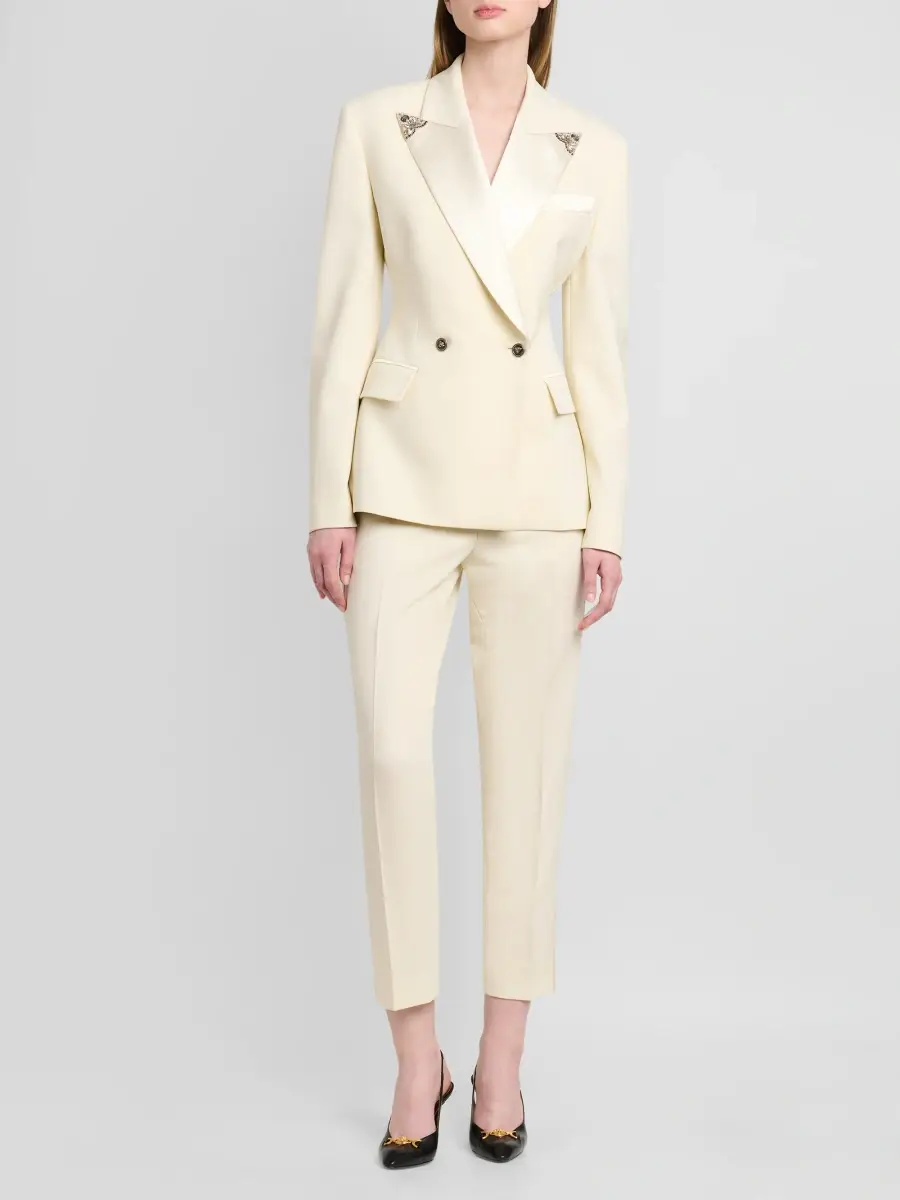 Versace Women's Stretch Wool Evening Pants | Thumbnail 2 Versace Women's Stretch Wool Evening Pants | Thumbnail 2