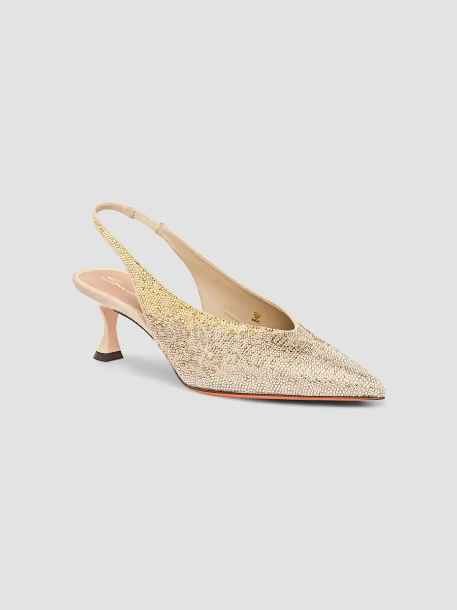Santoni Women's 55MM Leather Slingback Pumps | Thumbnail 2