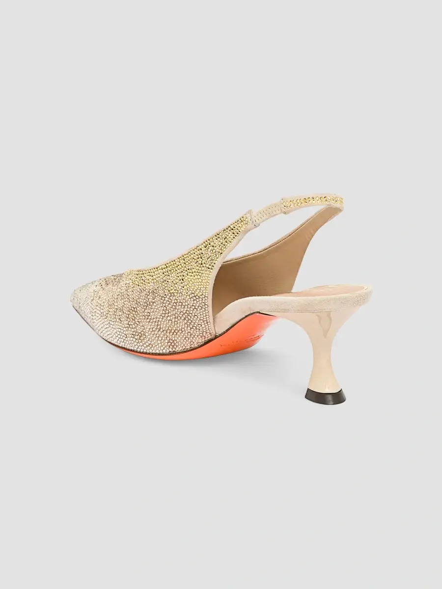 Santoni Women's 55MM Leather Slingback Pumps | Thumbnail 3