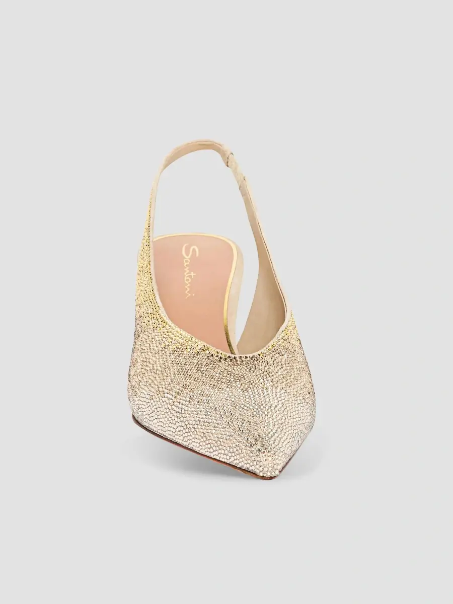 Santoni Women's 55MM Leather Slingback Pumps | Thumbnail 4