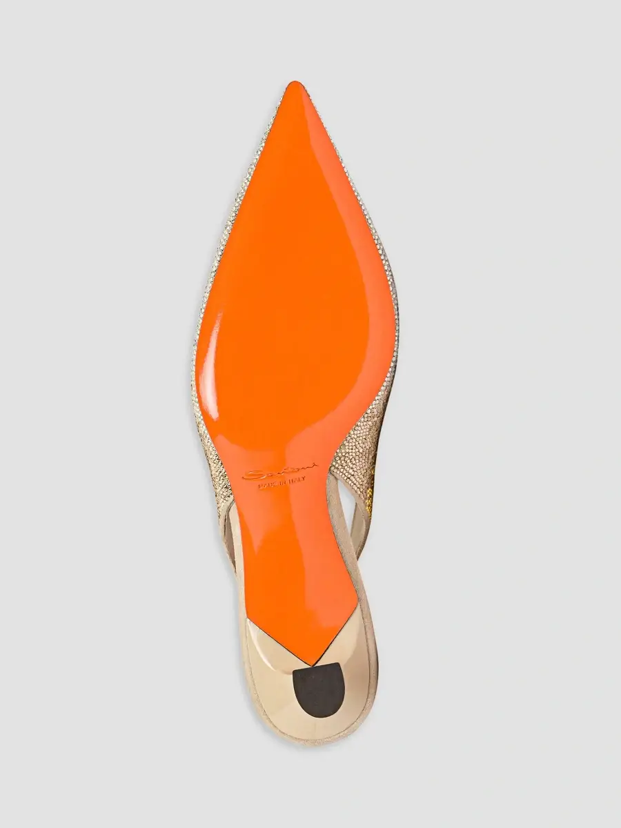 Santoni Women's 55MM Leather Slingback Pumps | Thumbnail 6