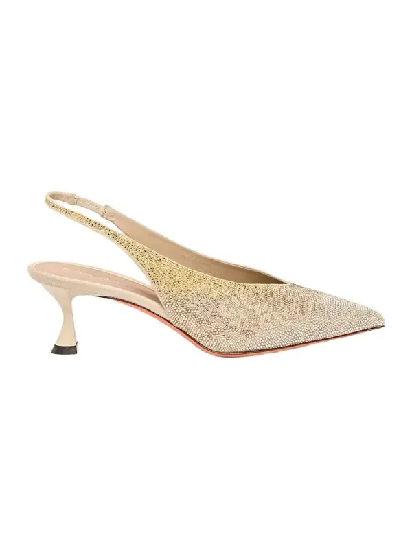 Women's 55MM Leather Slingback Pumps Women's 55MM Leather Slingback Pumps